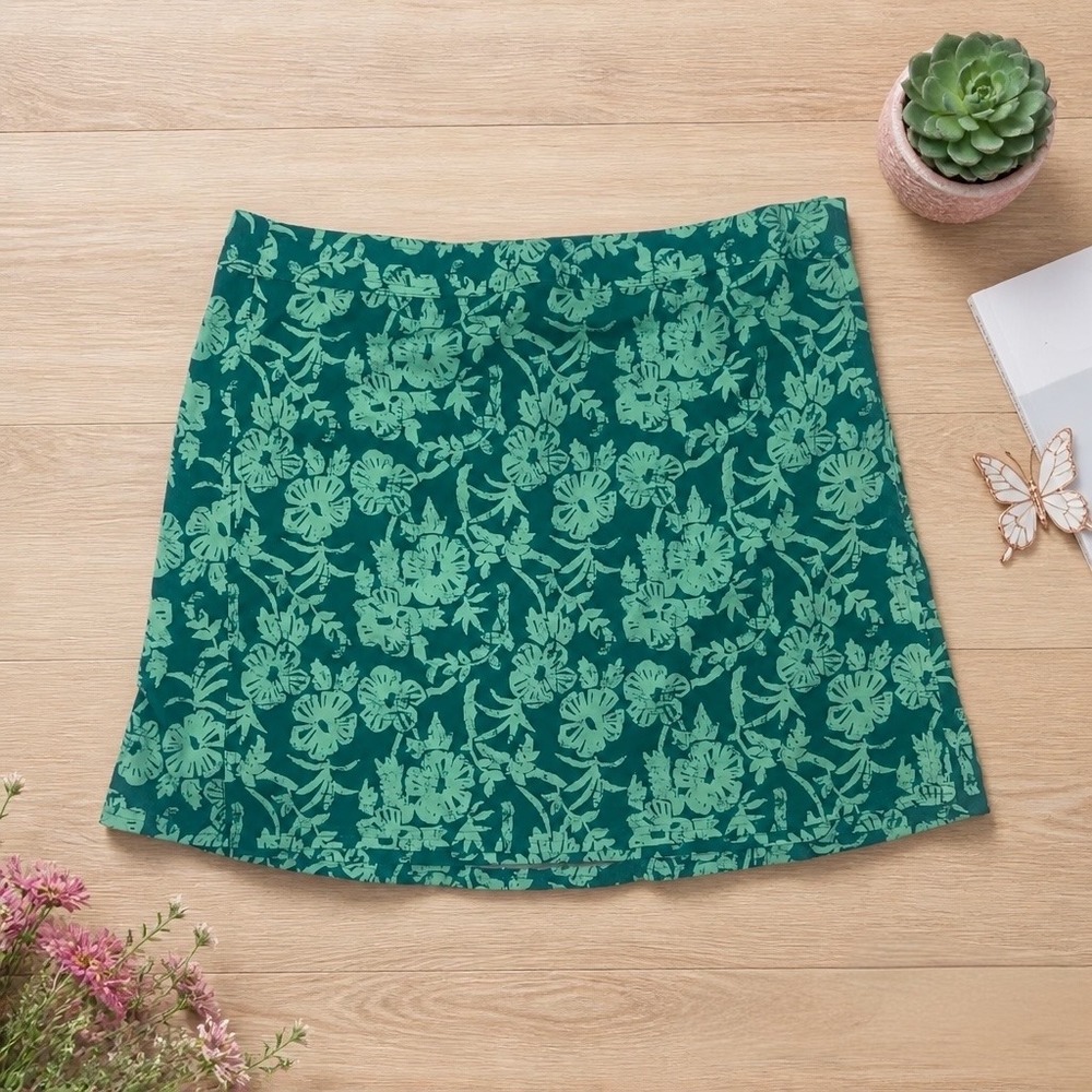 RipSkirt Hawaii XL Tropical Floral Wrap Skort Resort Coastal Vacation Adjustable